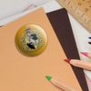 Harry Potter Hufflepuff Painted Crest Puffy Bubble Dome Scrapbooking Crafting Sticker Set