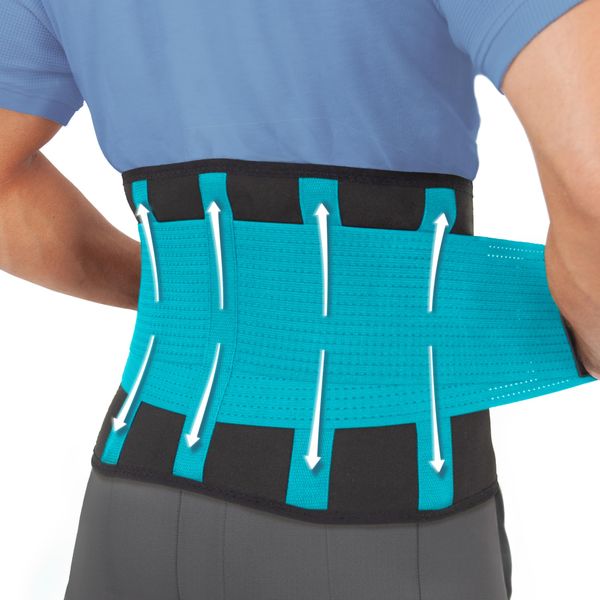 Clever Yellow Premium Back Support Belt, Back Brace, Medical-Grade Lumbar Support Belt, Lower Back Support for Men and Women, Back Braces for Lower Back Pain, Sciatica Pain Relief Products (M)