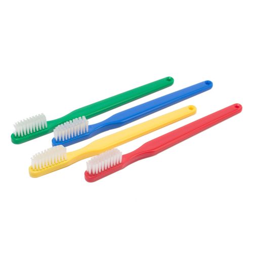 Practivalu Soft Bristle Child Toothbrush, 144 Individually Wrapped Toothbrushes, Assorted Colors Bulk Pack