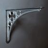 8 x 7 Inch Gothic Cast Iron Shelf Bracket - Black