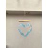 Heart-Shaped Shell Wind Spinner, Turquoise Blue Mobile, Garden Decor