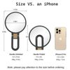 30x Magnifying Mirror Travel Handheld with Adjustable Handle Foldable for Makeup