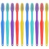 Blasting Health 100 Pack Disposable Medium Soft Bristles Bulk Toothbrushes - Individually Wrapped (Plain)