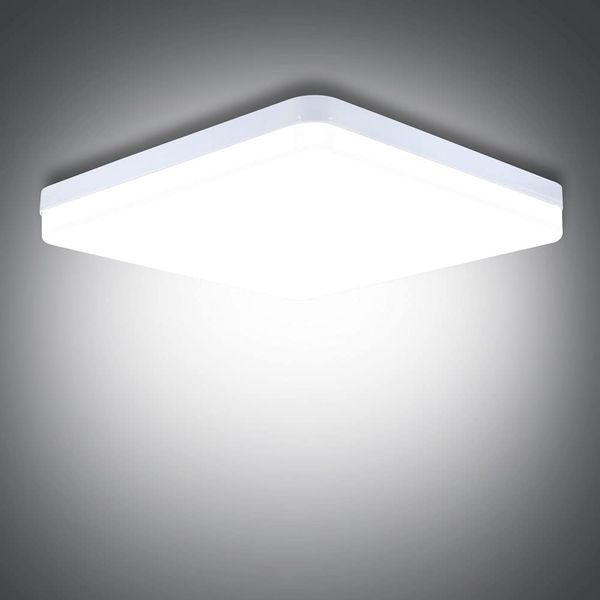 SUNZOS LED Ceiling Light, 36W Daylight White 6500K, 3240LM Bright Indoor Ceiling Lights for Bedroom, Kitchen, Hallway, Outside Porch and More