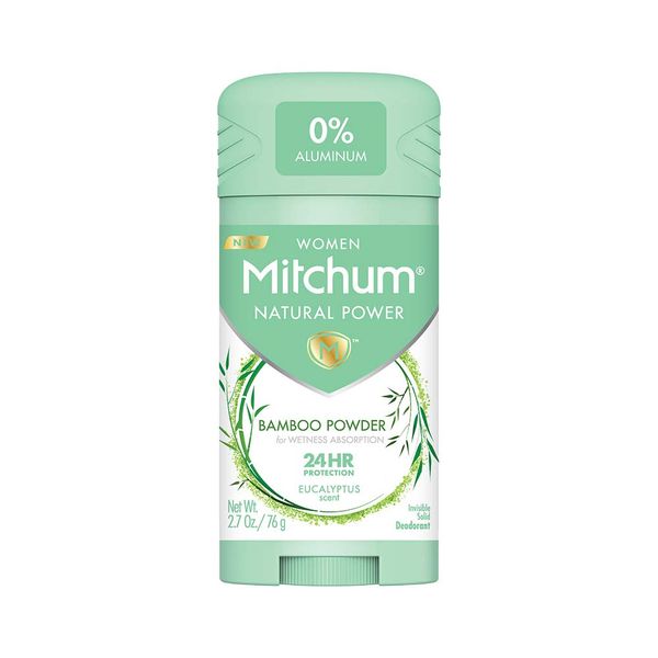 Mitchum Natural Power Deodorant for Women, Eucalyptus - 2.7 oz