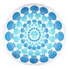 Helio Ferretti Round Exotic Towels Blue Fabric One Size