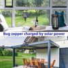 Solar Bug Zapper 2-in-1 Mosquito Killer Lamp,4500V Fly Zapper with UV Light