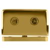 CRL PPH01BR Polished Brass Prima 01 Series Top or Bottom Mount Hinge