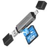 SABRENT SD Card Reader, USB Memory Card Reader, Dual Slot USB C Micro SD Card Reader, SD Card Adapter, Universal Compatibility - iOS, MacOS, Android, Windows, (CR-BCA2)