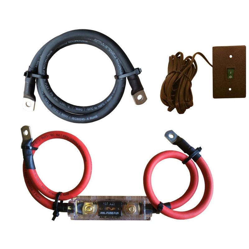 WindyNation Power Inverter 1/0 Cable + ANL Fuse Holder and Fuse ...