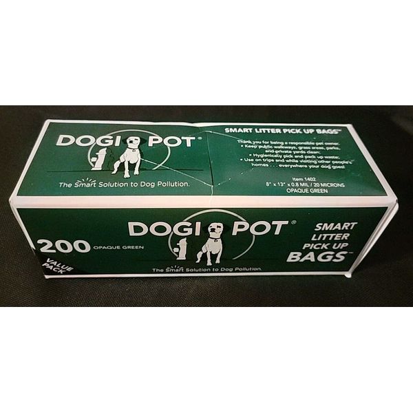 DogiPot 1402 Disposable Pet Waste Bags 200 Bags Dog Poop Bags Bin Z