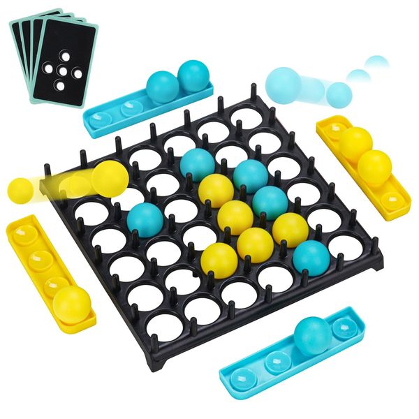 LANBOUY Bounce Ball Party Game, Table Top Games Family Party Jumping Connect Tabletop Board Games Toys Bounce Battle Ball Game, Funny Ball Tabletop Game Toys for Adults and Kids