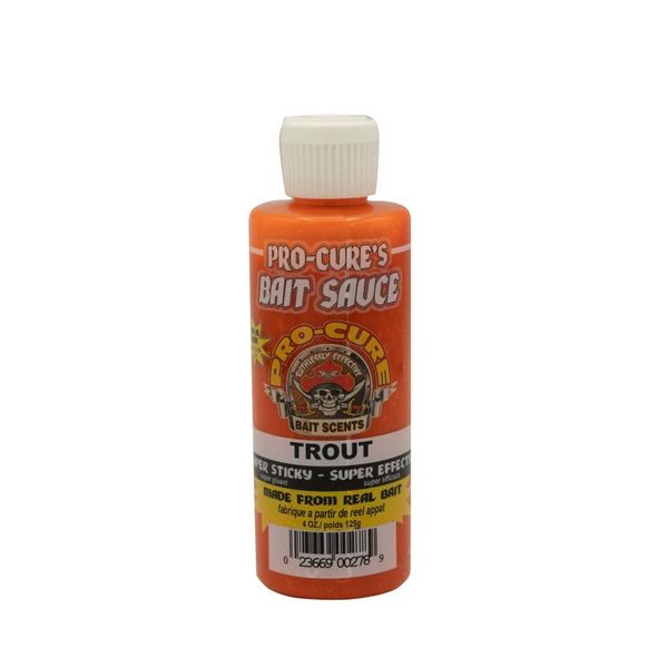 Pro-Cure Trout Bait Sauce, 4 Ounce,Orange