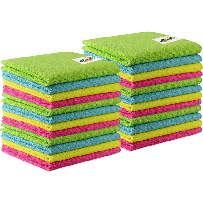 9 Pack Dish Cloths for Washing Dishes - Lint Free Kitchen Sponge
