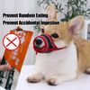 JSTHHTT 2 Pcs Dog Muzzle, Breathable Mesh, Adjustable, Size L, Black Red