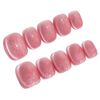 Sun&Beam Nails Handmade Nail Tips, Short, Round, Plain, Nadeko Color, Fuchsushi Color, Cat Eye, Magnet, Popular, Stylish, Cute, False Nails, Pack of 10, (#98, M)