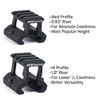 AT3 Tactical PRO-Mount Mini Riser Mount - 0.83” - for RD-50 Red Dot Sight & Any Picatinny/Weaver Scope