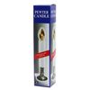 Electric Window Candle Lamp with Pewter Plated Base, Dusk to Dawn Sensor- 6 Pack