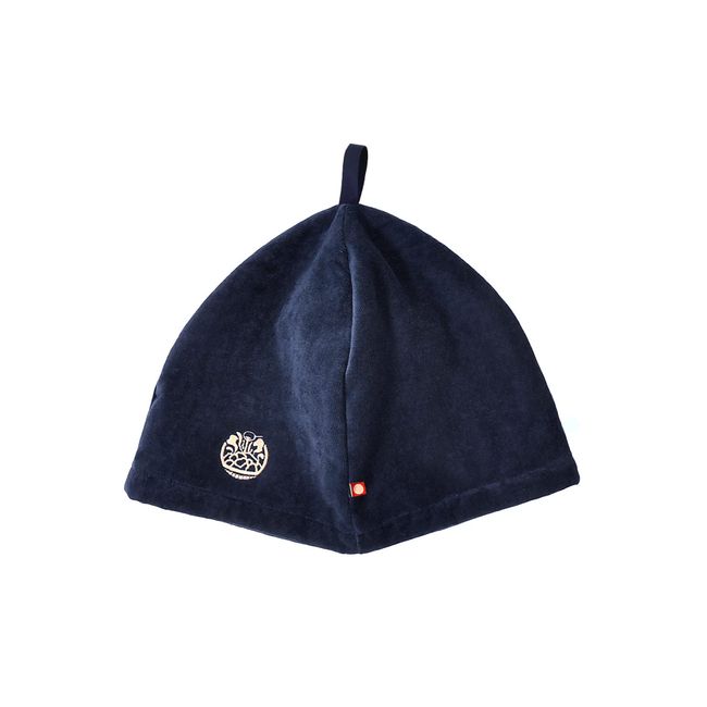 SAUNA REPUBLIC Sauna Hat, Imabari Towel Certified Sauna Hat, Made in Japan, Large, Deep, Antibacterial, Odor-Resistant, Anti-Viral, Anti-pilling, Quick Drying (Navy)