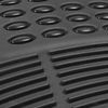 Rubber Floor Runner Nibbed Texture Black Heavy Duty Mat