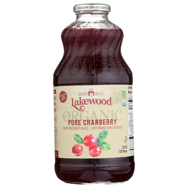 Lakewood Organic Cranberry Juice, 32 oz