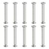 10 Set M6 x 50 mm Hex Chicago Screws Binding Posts Socket Cap Bolt Nut Silver