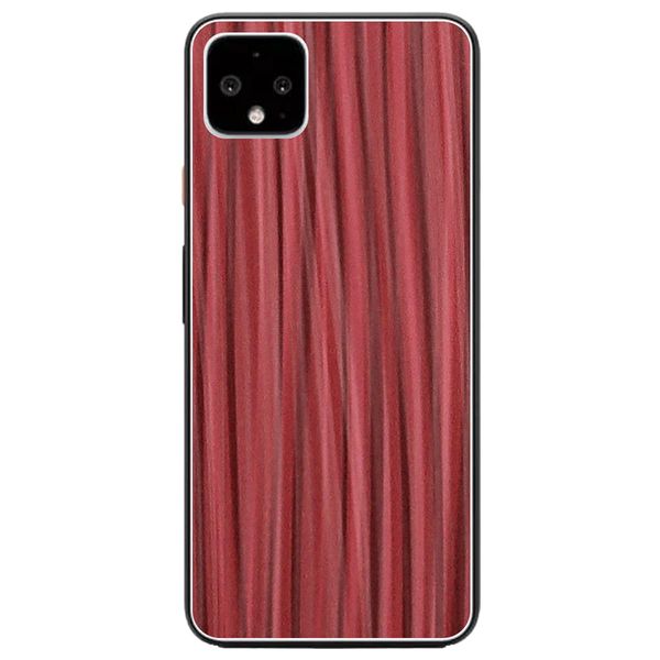Muck Harrier Pixel 4 Skin Seal Spiral Red Pattern Backside Decor Sheet
