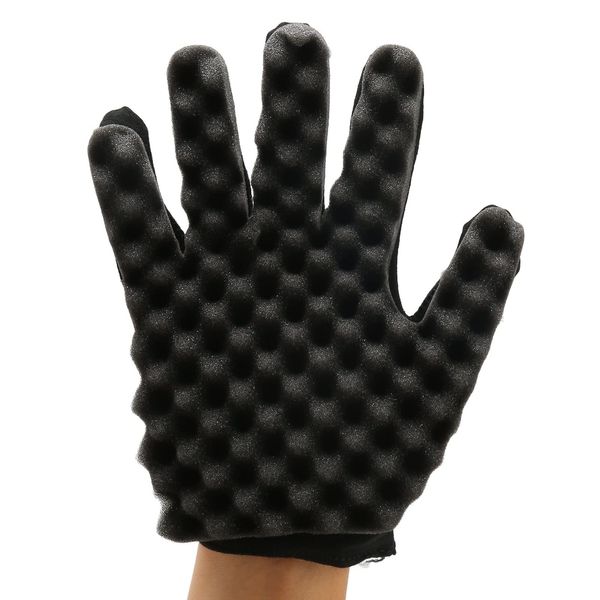 Hair Curl Sponge Gloves, Curly Sponge Gloves, Hair Twist Sponge Hair Curl Sponge Barber Sponge Hair Wave Sponge, Hair Curling Sponge Gloves for Barbers Hair Brush Sponges