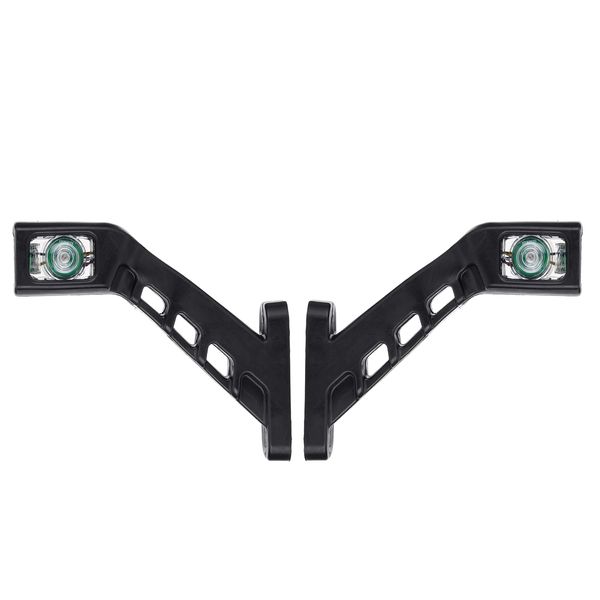 flexzon 2x 3 Function side stalk marker led lights clear lens for trailer truck 12v 24v