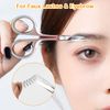 Eyebrow Scissors Curved Beauty Scissors Nail Scissors for Women, Cute Facial Trimming Scissors Nose Hair Scissors for Men