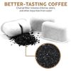 24 Replacement Activated Charcoal Water Filters for Beautiful 14cup Coffee Maker