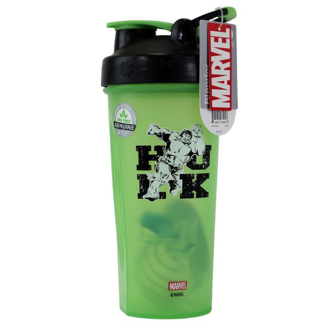 Blender Bottle Marvel Pro Hero Elite Series Incredible Hulk 28oz Marvel  Comics