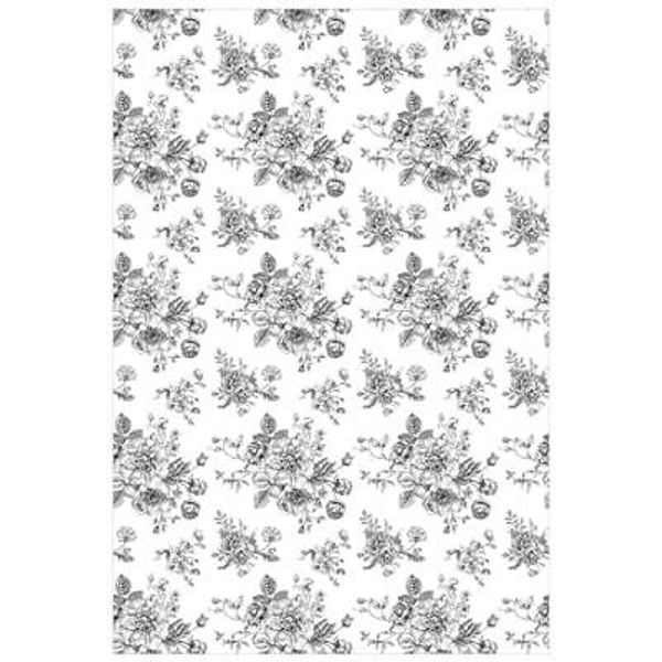 Shelf Liner Self Adhesive White Black Vintage Flower Drawer Liner Black Floral