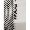 Fireplace Black Mesh Replacement Curtain Screen 2 Panels 29" x 48" Replacement