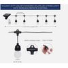 Westinghouse 21' Color Changing Solar Powered LED String Lights W/Remote Control