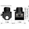 Radium Engineering Fuel Rail In Line Extra Range Pulse Damper 6AN