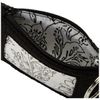 Vera Bradley Women's Polyester Zip Id Case, True Black, One Size