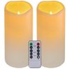 LED Candles With 10-Key Remote Timer Flickering Flameless Outdoor Indoor 2 Pack