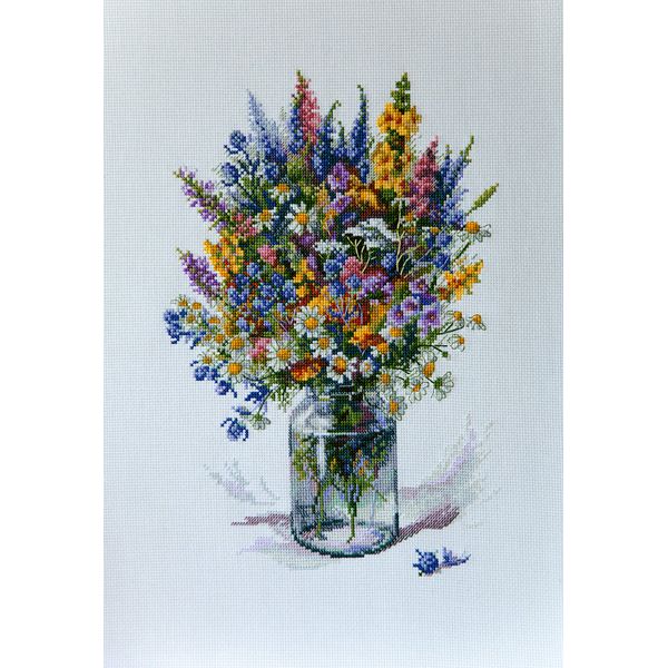 Merejka Counted Cross Stitch Kit, Cotton, Multicoloured, 29x30 cm