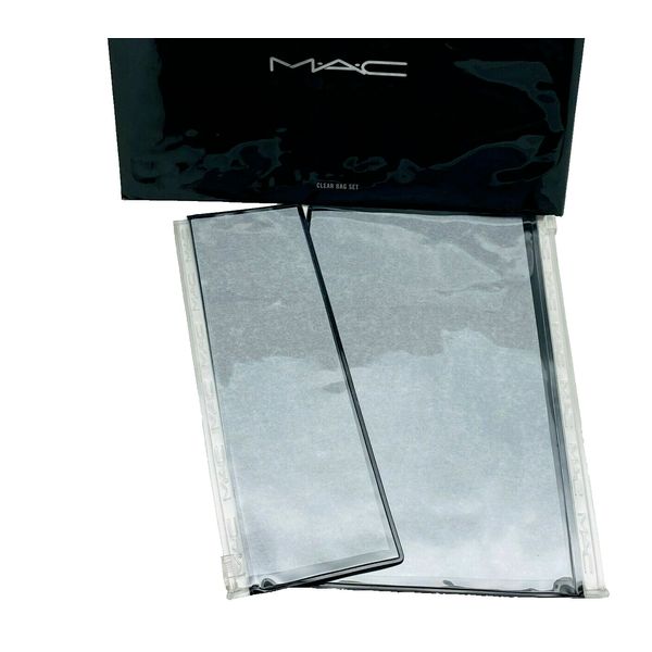 MAC Cosmetic Clear Bag Set - NEW