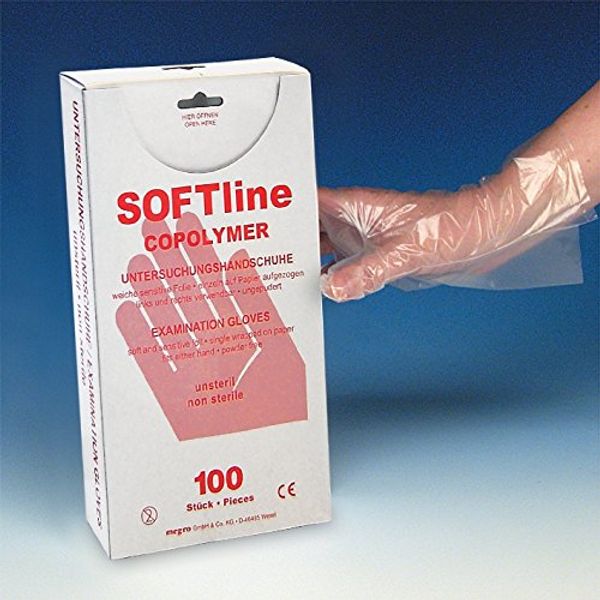 Soft Line Copolymer Non-Sterile Gloves – Size: Large (Pack of 100)