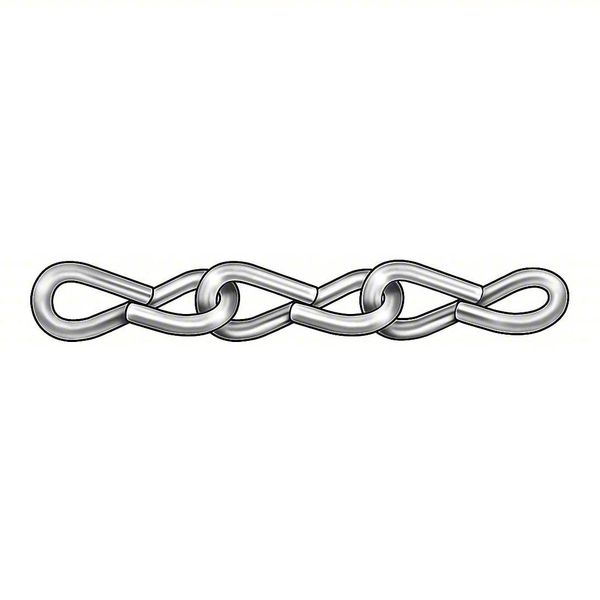 #16 Single Jack Chain, Bright Galvanized (15 Feet)