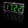 Ren He LED Clock Digital Clock 4 Digit LED Clock Kit Control 0.8 Inch Digital Tube Clock Temperature Date Time Display Function Green