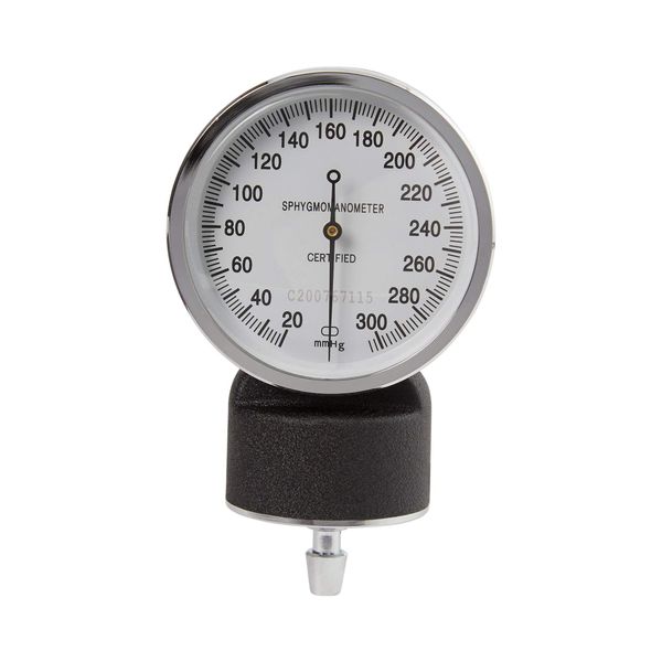 McKesson Blood Pressure Gauge for Standard Aneroid Sphygmomanometers, 300mmHg, No-Pin Stop, 1 Count