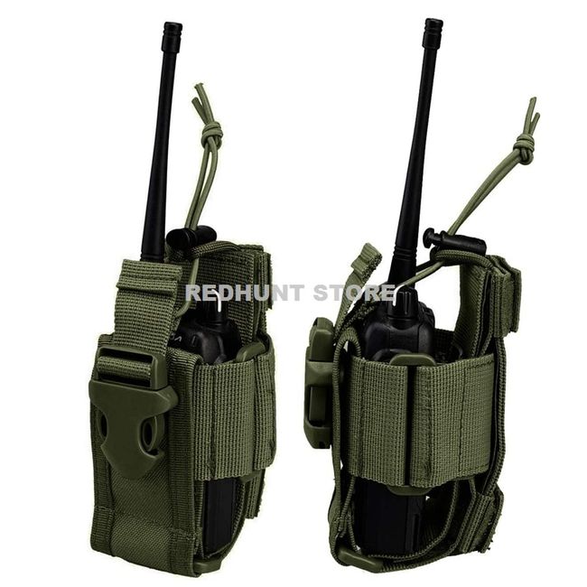 Tactical Universal Radio Holster Pouch Holder Nylon Military Radio