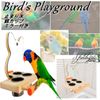 S.fields.inc Perch Mirror Bird Athletic Bird Stand Bait Stand Birdcage Parakeet Parrot Swing