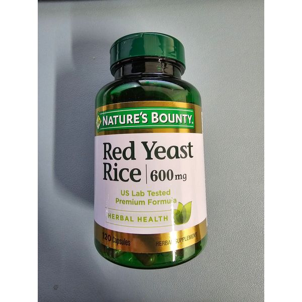 Nature's Bounty Red Yeast Rice 600 mg - 120 Capsules