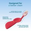 RADIUS Flex Brush with Soft Bristles Toothbrush BPA Free & ADA Accepted Designed to Improve Gum Health & Reduce Issues - Right Hand - Watermelon/White - Pack of 1