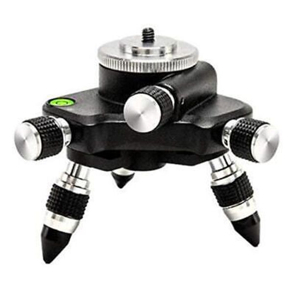 Laser Level Adapter Micro-adjust Fine Metal 360-Degree Rotating Base Tripod