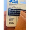 12 Pair Blue Hawk Welding Gloves Leather W/ Cotton Lining Size Large/XLarge
